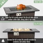 AECOJOY 44-Inch Outdoor Propane Fire Pit – 50,000 BTU - Image 4