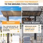 AECOJOY 16 x 10 ft Hardtop Gazebo – Spacious Outdoor Shelter - Image 6