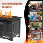 AECOJOY 43-Inch Metal Fire Pit Table for Outdoor Patio - Image 6