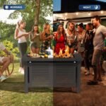 AECOJOY 43-Inch Metal Fire Pit Table – Outdoor Propane Patio Fireplace - Image 5