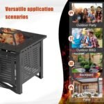 AECOJOY 30” Fire Pit Table – Metal Outdoor Fireplace for Patio & Backyard - Image 4