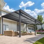 AECOJOY 20 x 12 ft Hardtop Gazebo – Lean-To Metal Pergola - Image 6