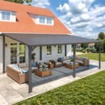 AECOJOY 20 x 12 ft Hardtop Gazebo – Lean-To Metal Pergola - Image 2